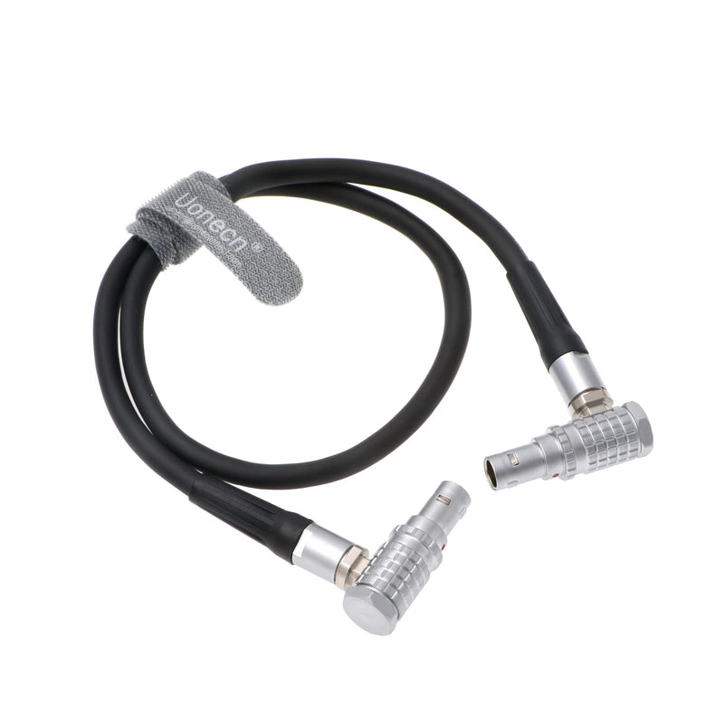 [Australia - AusPower] - Uonecn Teradek Bond Power Cable Right Angle 2 pin Male to Right Angle 2 pin Male for ARRI Alexa Camera 18'' 