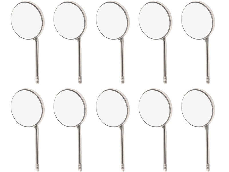 [Australia - AusPower] - DENTAL MIRRORS TOPS FRONT SURFACE REFLECTION ANTI FOG TO ORAL BREATH EUROPEAN STYLE THREADING RHODIUM SET OF 12 ARTMAN BRAND 