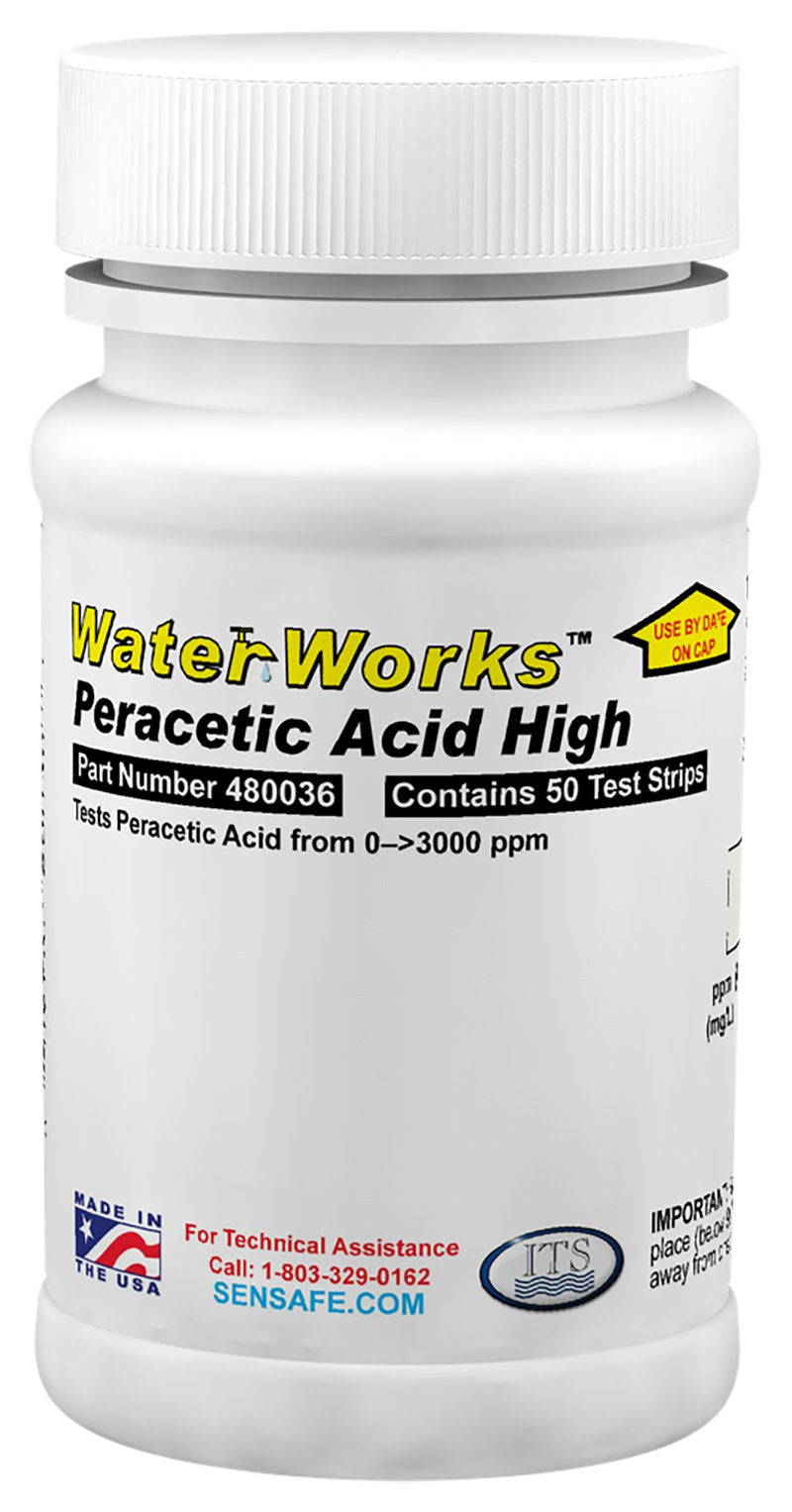 [Australia - AusPower] - Industrial Test Systems 480036 WaterWorks Peracetic Acid High Water Test Strips 