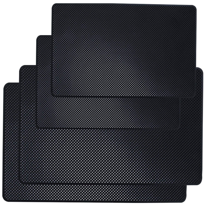 [Australia - AusPower] - DaKuan Car Dashboard Anti-Slip Mat, 4 Packs 10.5" x 5.7" and 8" x 5.1" Sticky Non-Slip Dashboard Gel Latex Pad for Cell Phone, Sunglasses, Keys, Coins 
