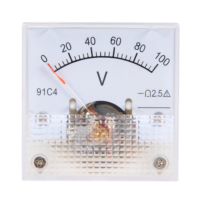 [Australia - AusPower] - uxcell DC 0-100V Analog Panel Voltage Gauge Volt Meter 91C4 2.5% Error 
