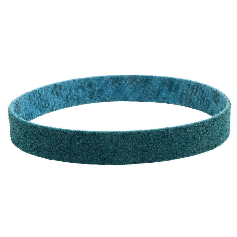 [Australia - AusPower] - CS Unitec 38533 Pipe-MAX Fine (Blue) Abrasive Surface Conditioning Fleece Belts for Pipe, Curved Surfaces and Handrails (Pack of 4) 280 Grit 