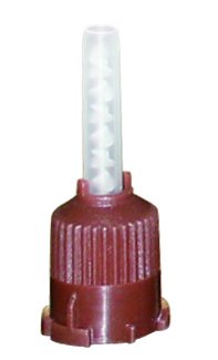 [Australia - AusPower] - S&D USA FDA & TUV CE 1 Pack = 50PCS Dental Silicone HP Mixing Tips Intral-Oral Tip Dynamic Mixer Brown & Flat Tip 