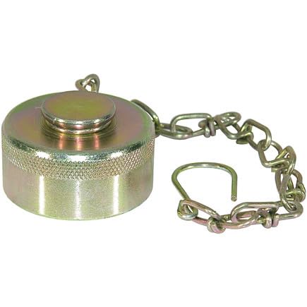 [Australia - AusPower] - Buyers Products QDDC161 Steel Dust Cap With Chain For 1 Inch NPT Coupler, Protect From Dust and Debris, Truck Hydraulic Accessories 