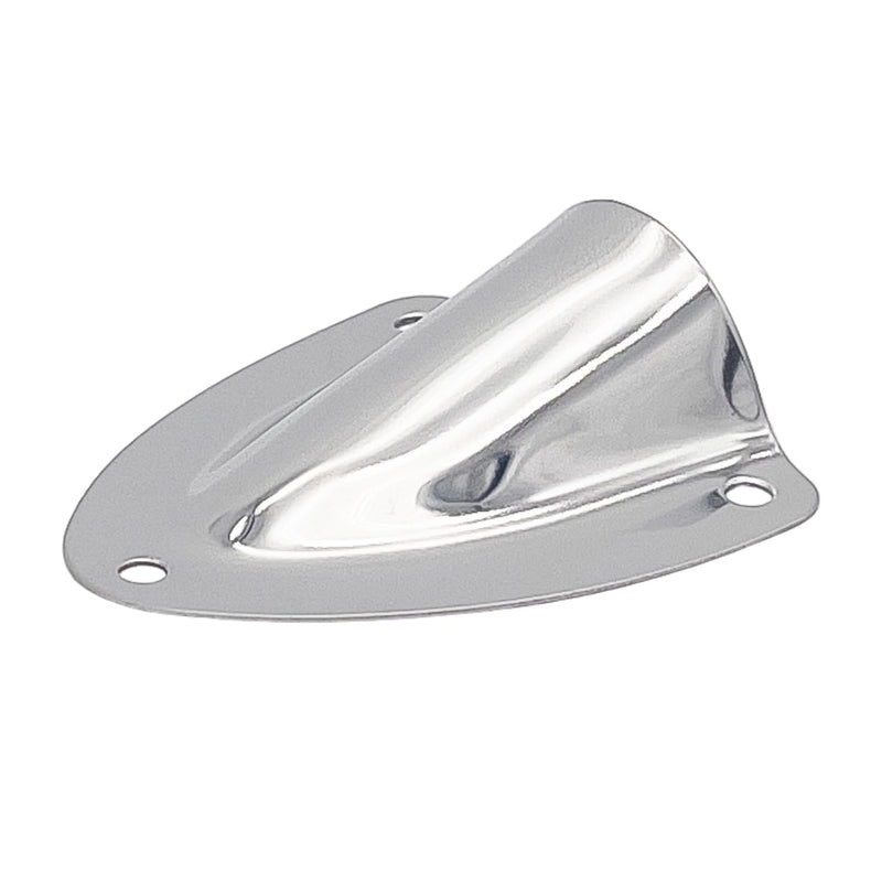 MARINE CITY Boat Stainless Steel Strong Fine Polished Smooth Finish Midget Clam Shell Vent Wire Cable Cover Hose for Rowing Marine Yachts Surfing Water 2-1/8" ×2-1/4" × 3/4" 5