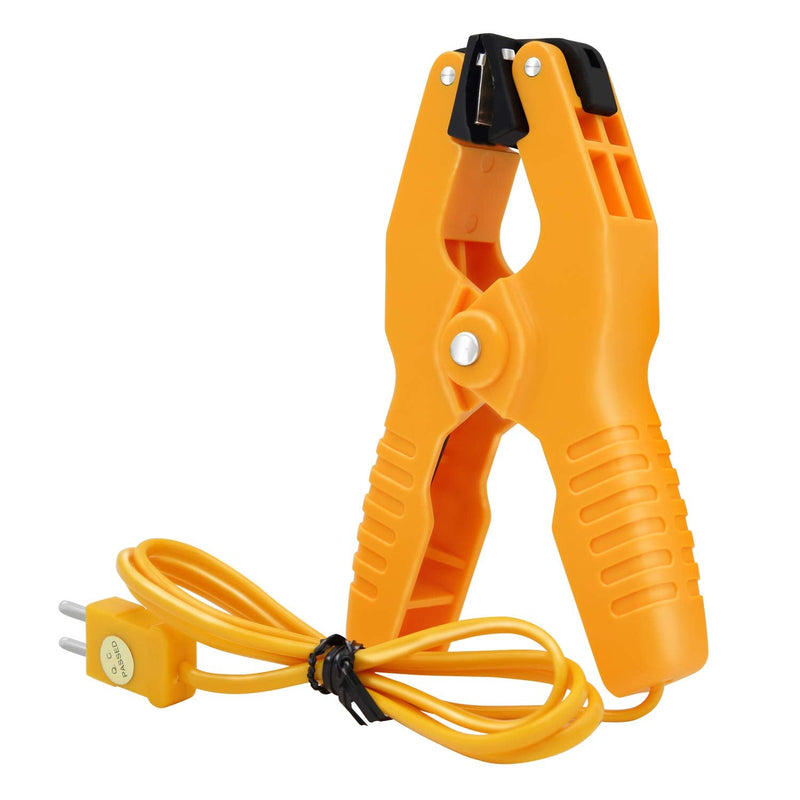 [Australia - AusPower] - Pipe Clamp K-Type Thermocouple Probe, Measures Temperature Range -40 to 392 °F(-40 to 200 °C), Yellow, Hti-Xintai 