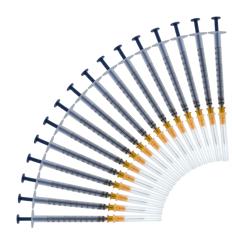 [Australia - AusPower] - 1ml 25G Syringe with Needle,Disposable Sterile Syringe 100pcs 