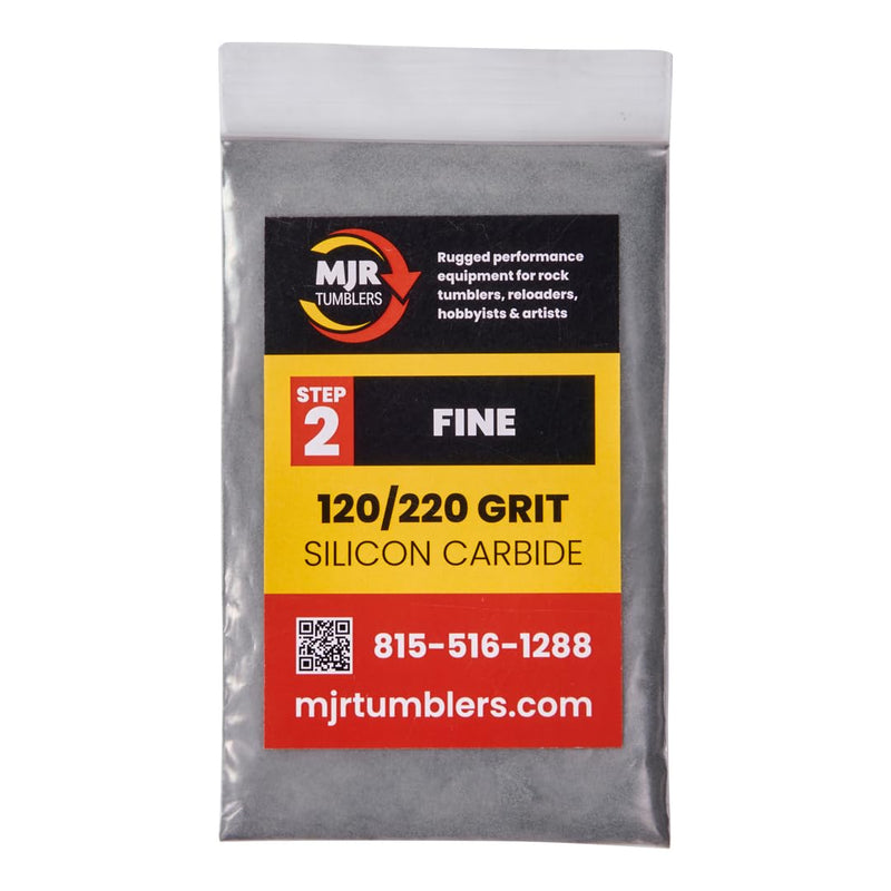 [Australia - AusPower] - 1lb of MJR Tumblers Premium 120/220 Fine Silicon Carbide Rock Polishing Grit for Step/Stage 2, MJR Tumblers is a Disabled and Veteran Owned Company Proudly Located in USA 