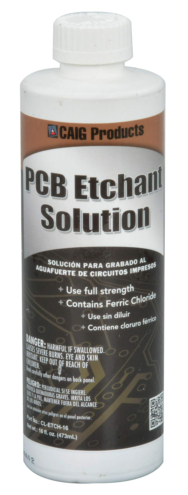 [Australia - AusPower] - Caig Labs CL-ETCH-16 Ferric Chloride PCB Etchant Solution 16oz Bottle 