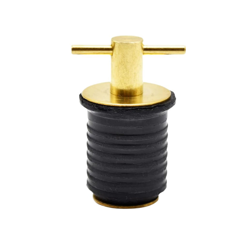 MARINE CITY Brass Drain Plug with Neoprene Seal – Rust-Proof, Corrosion-Resistant, Ideal for Boats, Yachts, Kayaks 1” Drain Plug