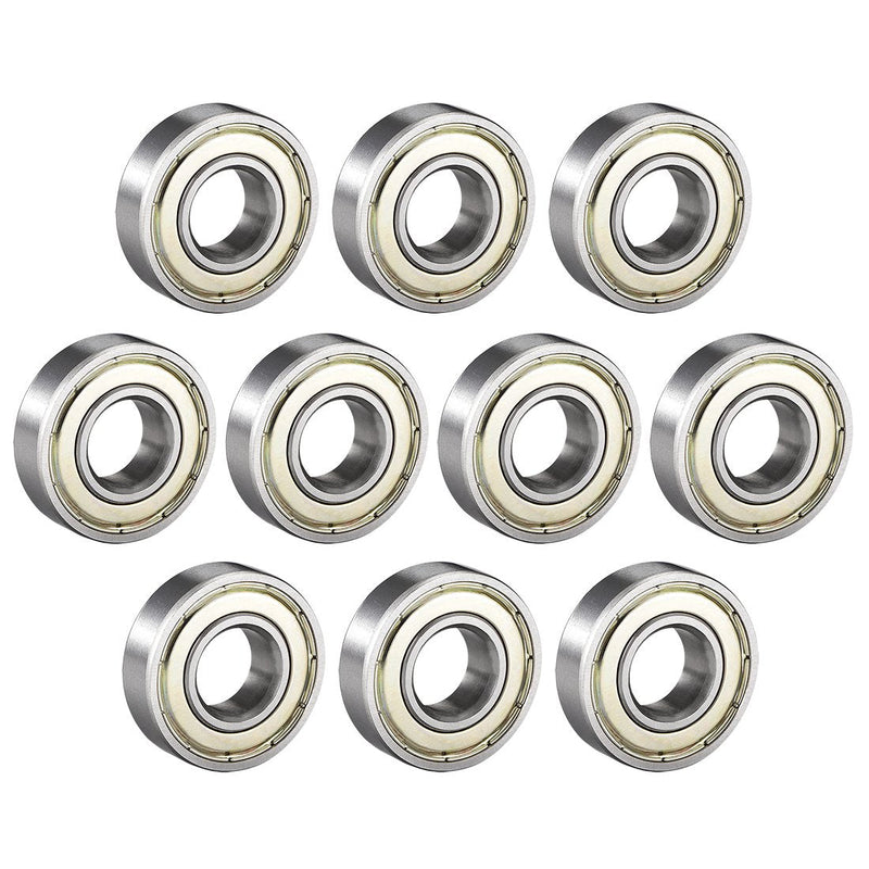 [Australia - AusPower] - uxcell 6001ZZ Ball Bearing 12mm X 28mm X 8mm Double Shielded 6001-2Z 80101 Deep Groove Bearings High Carbon Steel Z1 (Pack of 10) 12mmx28mmx8mm 
