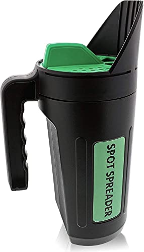 Spot Spreader hand spreader shaker for seed, salt, de-icer, ice melt, earth food, and fertilizer
