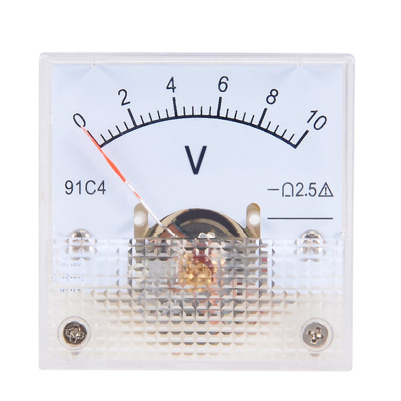 [Australia - AusPower] - uxcell DC 0-10V Analog Panel Voltage Gauge Volt Meter 91C4 2.5% Error Margin 