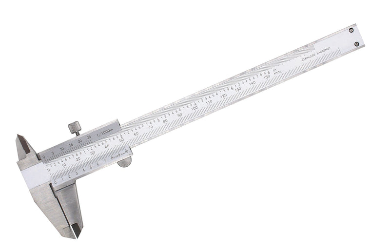 [Australia - AusPower] - Vernier Caliper, 0-6 Inch/150mm Precision Measuring Tool, Durable Stainless Steel Caliper for Accurate Measurements 0-6" 