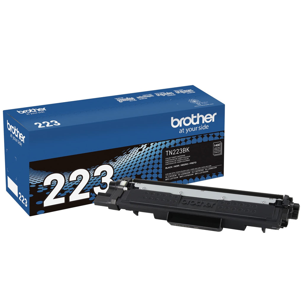 [Australia - AusPower] - Brother Genuine TN223BK, Standard Yield Toner Cartridge, Replacement Black Toner, Page Yield Up to 1,400 Pages, TN223, Amazon Dash Replenishment Cartridge 