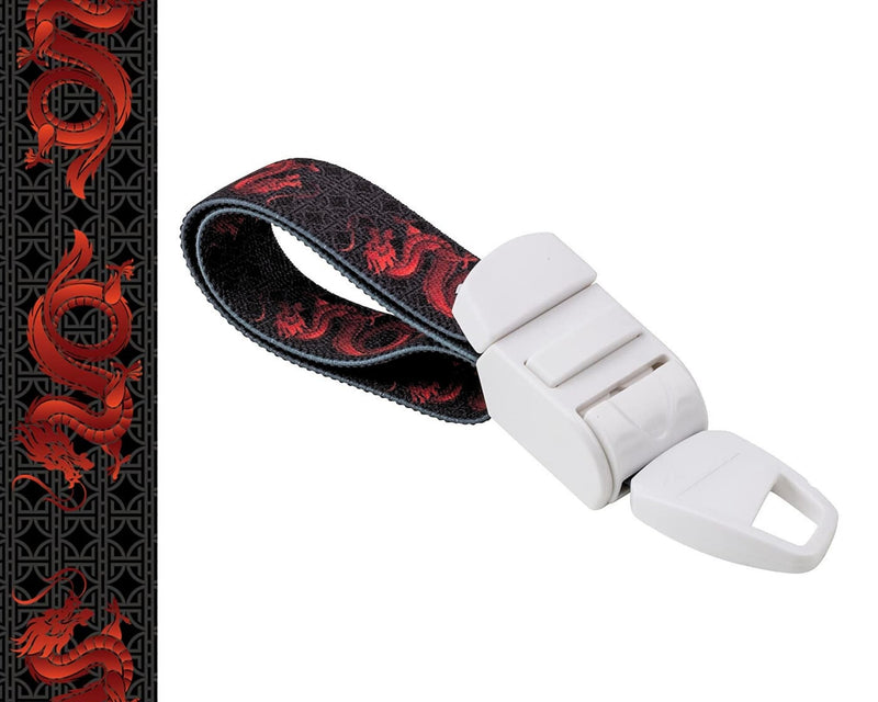 Red Dragon Pattern Medical Tourniquet with ABS Plastic Buckle Latex Free Elastic Band Perfect for Doctors, Nurses, Students and Paramedics