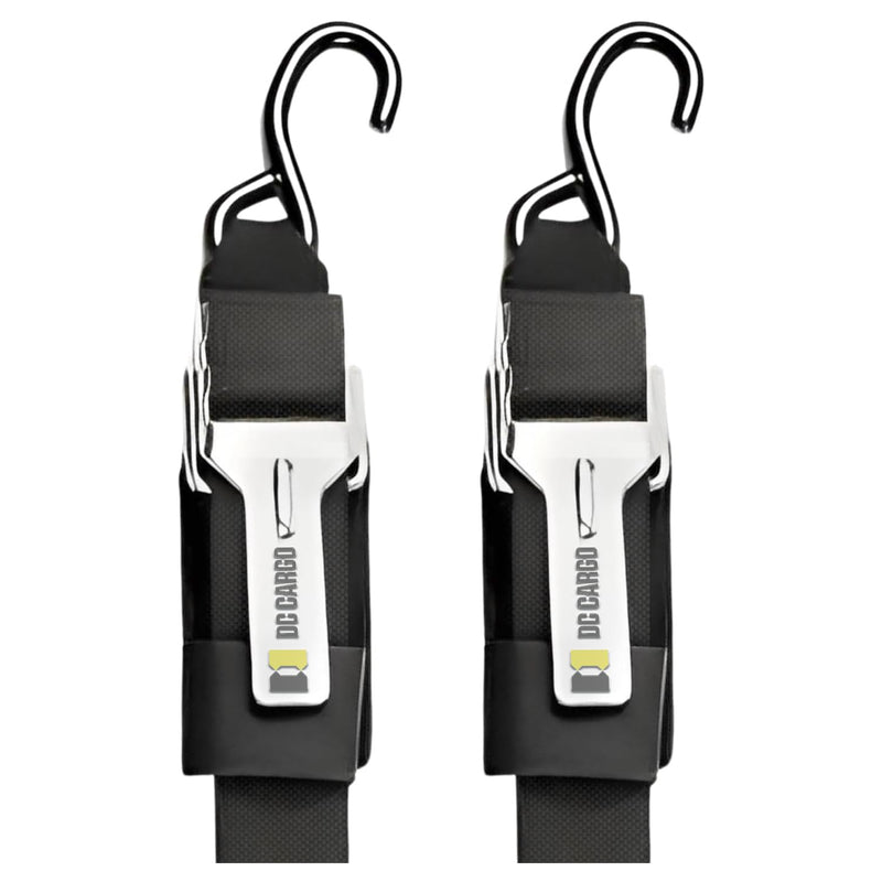 DC Cargo Mall 2" x 84" Transom Tie Down Straps – Heavy-Duty Boat Trailer Straps for Bass Boats, Jet Skis & More, Secure Fit, Easy to Use - Marine Boat Accessories 2" x 7' Manual