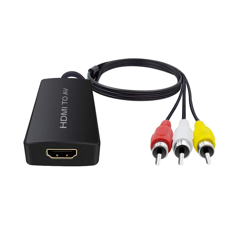 [Australia - AusPower] - HDMI to AV Converter HDMI to RCA Composite Converter Adapter, Support PAL/NTSC, Support 1080P, Compatible with Roku/Fire Sitck/PS4/Xbox/Spectrum Box/Old Sanyo TV/Old LG TV/Old CRT ect. 