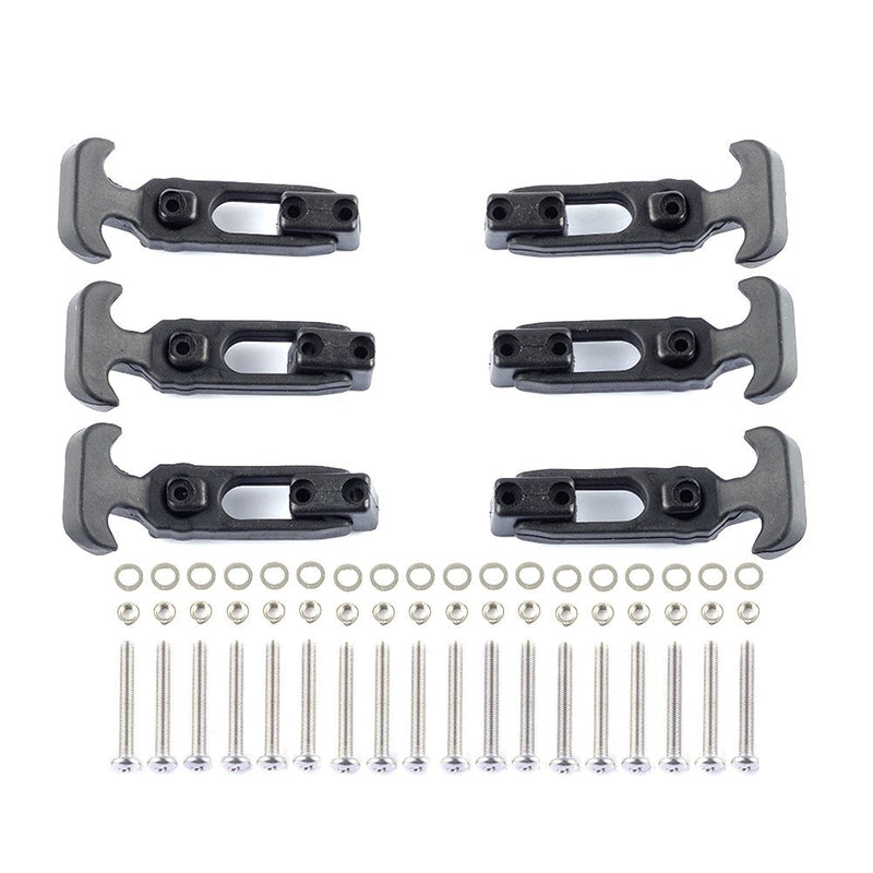 [Australia - AusPower] - 6Pcs Rubber Flexible T-Handle Draw Latches (Pack of 6) CYT1104 