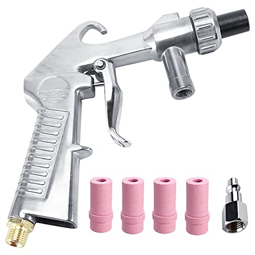 Wogoboo sandblaster kit abrasive sand blasting gun for surface cleaning and rust removal