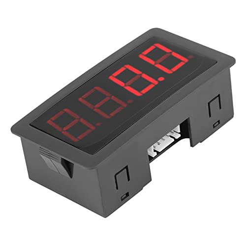 Digital Speedometer, 4 Digits LED Display + NPN Proximity Sensor for Measuring Temperature, Pressure, Physical Amount (Red/Blue) (Red)