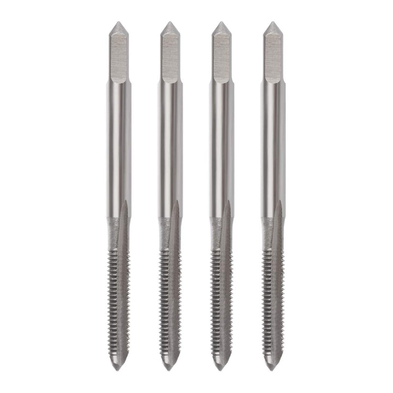 [Australia - AusPower] - YXQ M3 x 0.5mm Tap Machine HSS Metric Right Hand Thread 3 Straight Flute Taps Taper and Plug, 4Pcs 
