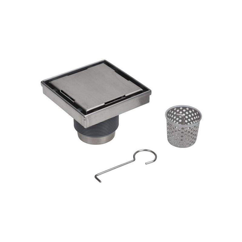 Designline 4 in. x 4 in. Square Drain Tile-in Grate 4"