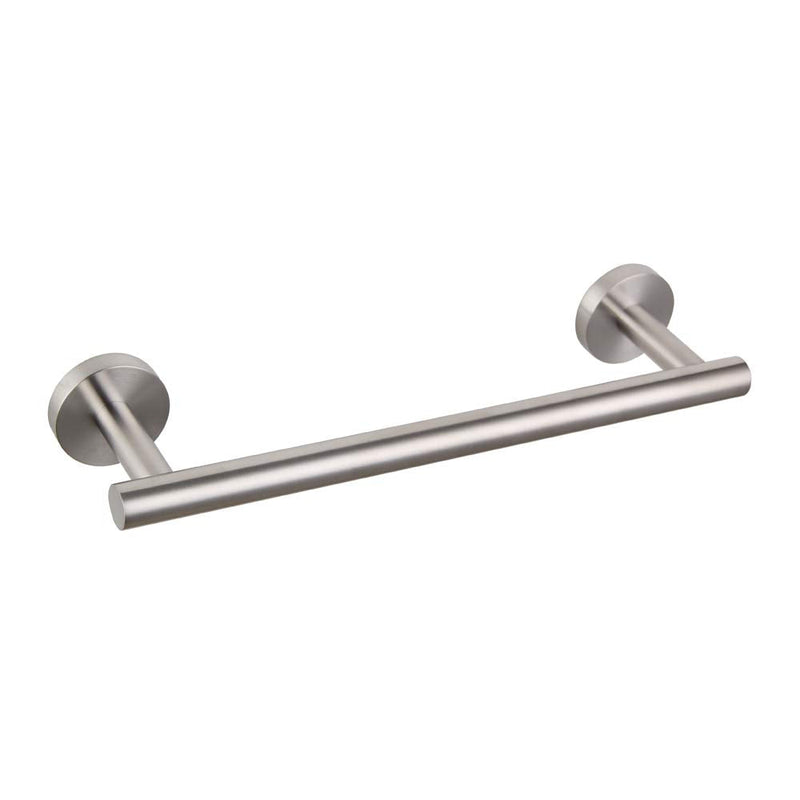 GERZ Contemporary 12-Inch Towel Bar Bath Hand Towel Holder Brushed Stainless Steel Wall Mounted Bathroom Organizer Brushed AG1101C30.5-LS 12 Inch (Pack of 1)