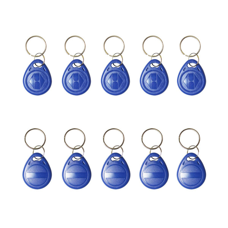 [Australia - AusPower] - 10 PCS Writable 125kHz RFID Key Fob Proximity ID Card Token Tag Rewritable T5577 Universal Blue Fobs 