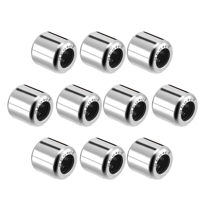 [Australia - AusPower] - uxcell HK0408 Drawn Cup Needle Roller Bearings, Open End, 4mm Bore Dia, 8mm OD, 8mm Width (Pack of 10) 4x8x8mm 