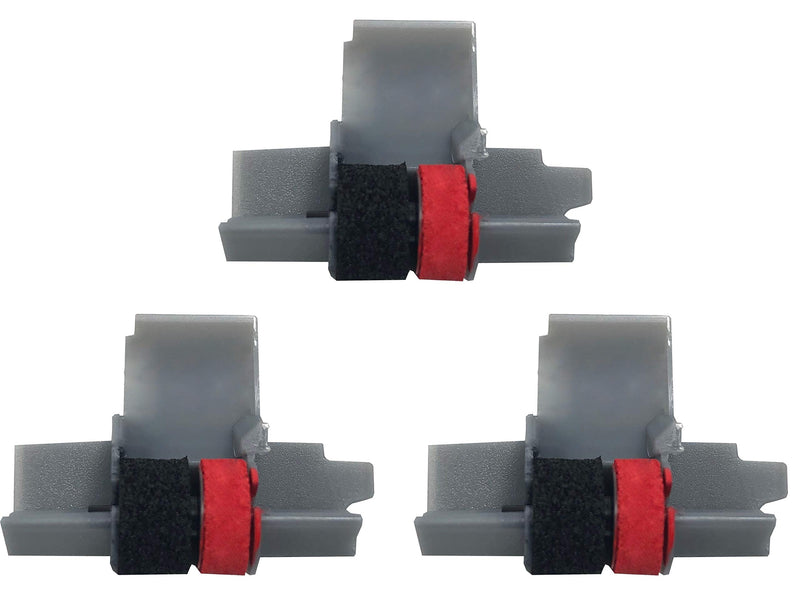 [Australia - AusPower] - IR-40T Ink Roller, Black and Red Compatible with Canon P23-DH V Calculator, Casio HR-100TM, HR-150TM (3 Pack) 