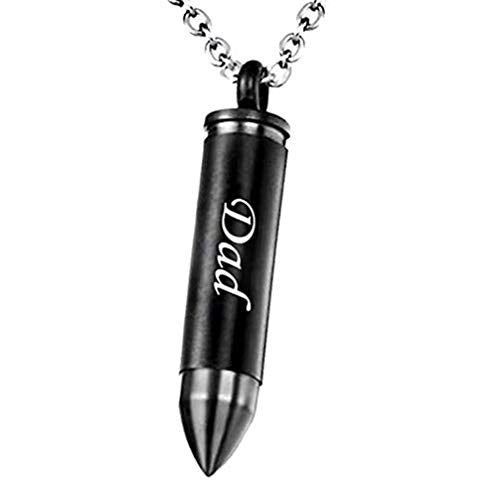 Celtic Cross Bullet Urn Necklaces for Ashes Cremation Jewelry Keepsake Memorial Pendant Dad