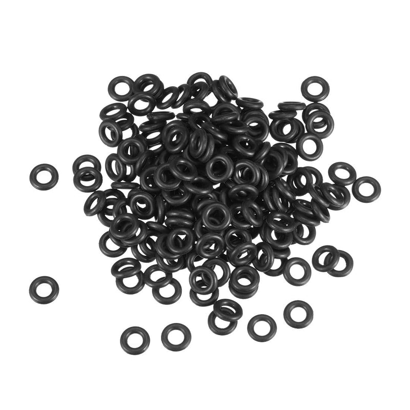 [Australia - AusPower] - uxcell Nitrile Rubber O-Rings 8mm OD 4mm ID 2mm Width, Metric Sealing Gasket for Automotive Machine Plumbing, Pack of 200 4x8x2mm 