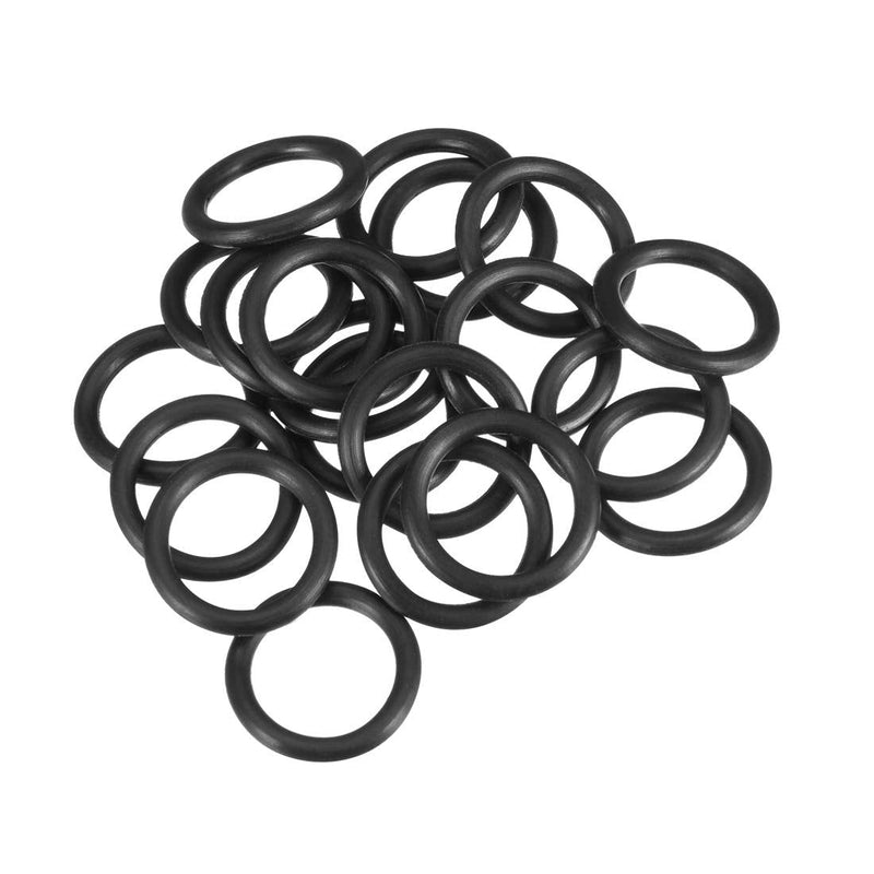 [Australia - AusPower] - uxcell Nitrile Rubber O-Rings 14mm OD 10mm ID 2mm Width, Metric Sealing Gasket for Automotive Machine Plumbing, Pack of 20 10x14x2mm 