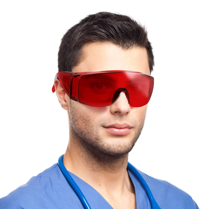 [Australia - AusPower] - Dental Eyewear for Teeth Whitening Light, Eye Shield Safety Glasses LED Protective Goggle 