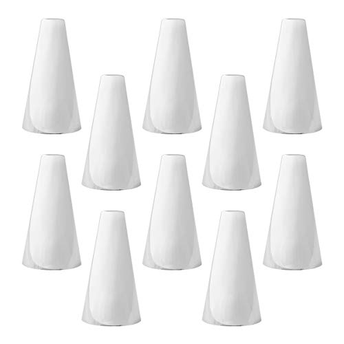 GG Grand General chrome plastic cone flat top screw-on lug nuts, 10248SP style