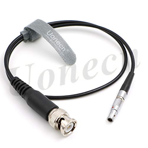 Uonecn Flexible 00B 4 Pin Male to BNC Plug Audio Timecode Cable for Red Epic Scarlet Camera Cable