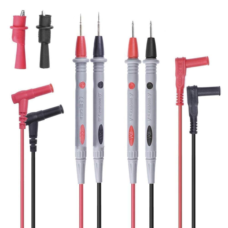 [Australia - AusPower] - 1000V 20A Multimeter Test Leads Probes Banana Plug, 2set Digital Multimeter Probes Electrical Test Probe and 1set Alligator Clips 