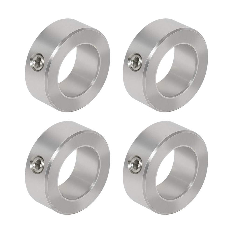 [Australia - AusPower] - AZSSMUK 1/2" Bore Shaft Collars of Metal Stainless Steel w/Set Screw,4-piece 4 1/2" 
