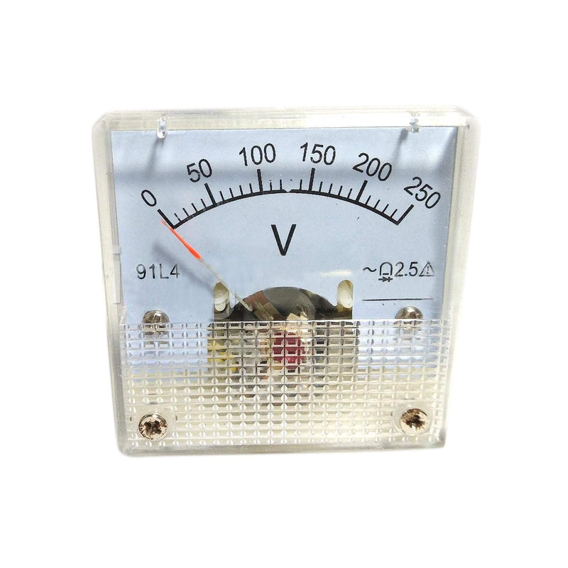 [Australia - AusPower] - AC 0-250V Square Analog Volt Pointer Needle Panel Meter Voltmeter 91L4 