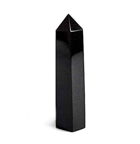 Mina Heal Crystal Wand Points for Meditation & Chakra Work Obsidian