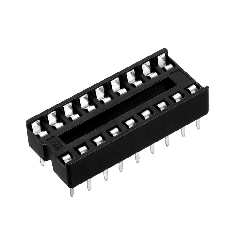 [Australia - AusPower] - uxcell 30pcs DIP IC Chip Socket Adaptor 2.54mm Pitch 7.6mm Row Pitch 2 Row 18 Flat Pins Soldering 