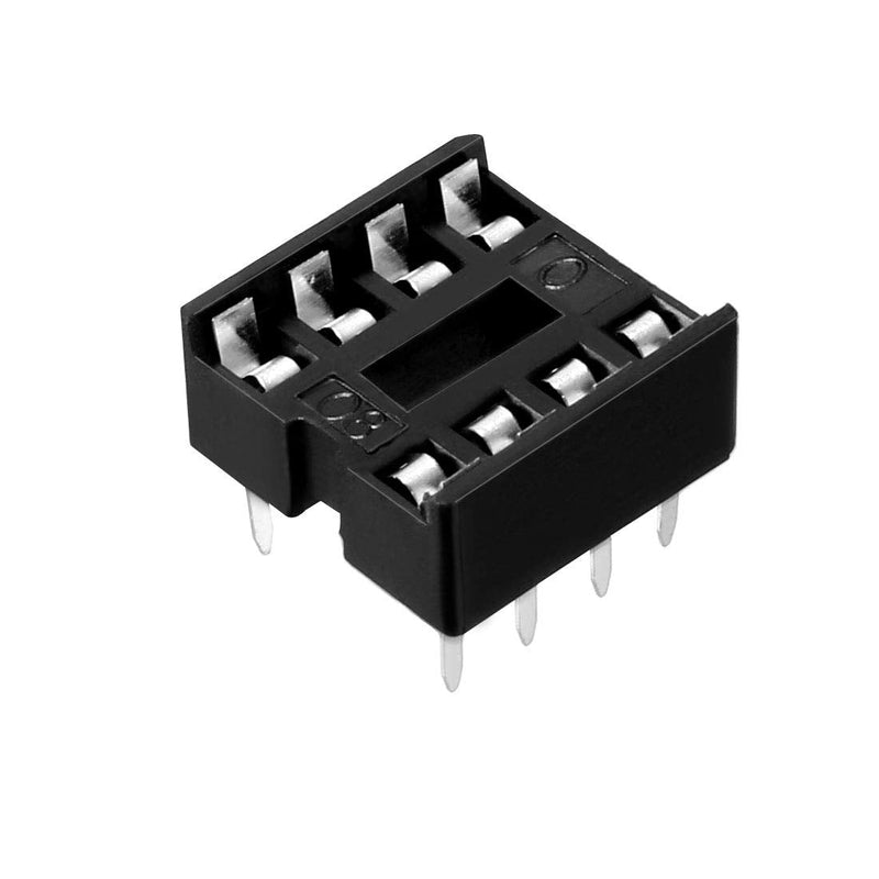 [Australia - AusPower] - uxcell 30pcs DIP IC Chip Socket Adaptor Solder Type 2.54mm Pitch Dual Row 8 Flat Pin 7.6mm Row Pitch 