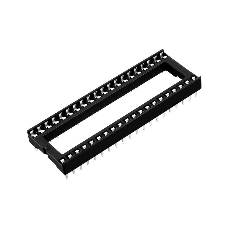 [Australia - AusPower] - uxcell 8pcs DIP IC Chip Socket Adaptor Solder Type 2.54mm Pitch Dual Row 40 Flat Pin 15mm Row Pitch 