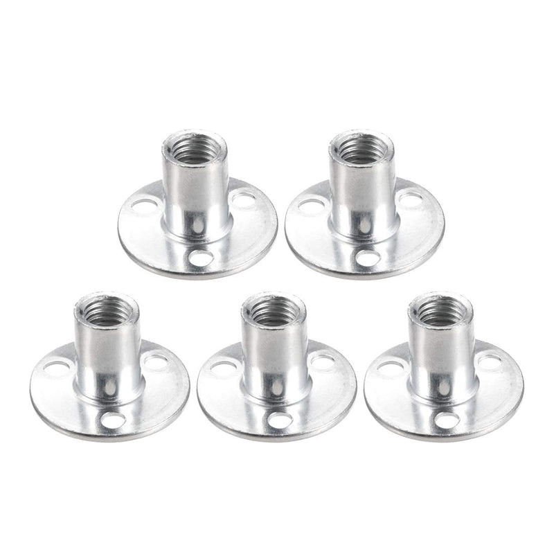 [Australia - AusPower] - uxcell M12x40x2.5mm Brad Hole Tee Nut Carbon Steel T-Nuts Furniture Hardware Flange Insert Female Thread 5pcs 
