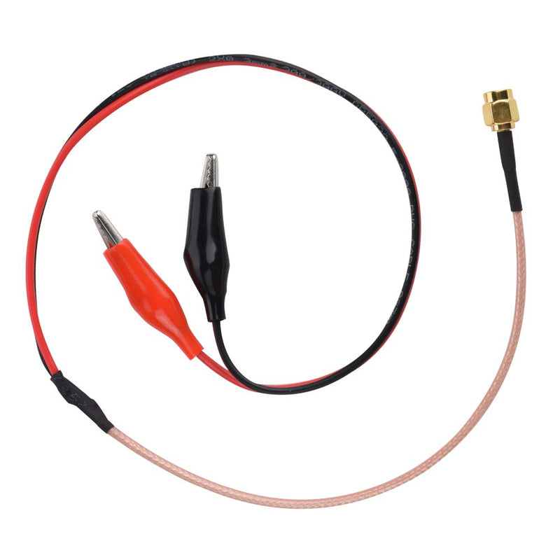 [Australia - AusPower] - Walfront 1PC Radio Frequency RF Connection Coaxial Cable Ended Clips Red and Black Test Wire 52cm 