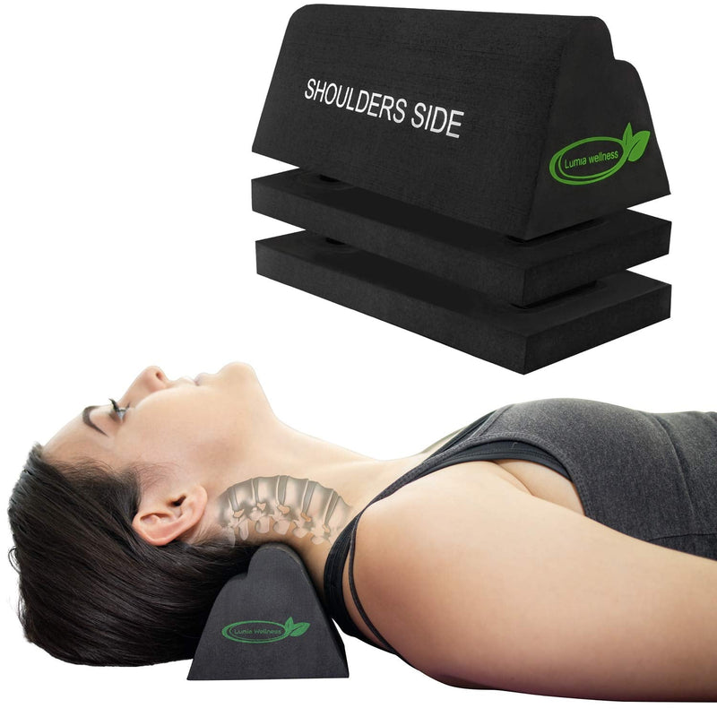 [Australia - AusPower] - Cervical Orthotic Traction Block, Firm, FSA/HSA Eligible, Spinal & Neck Alignment, Cervical Traction Device & Neck Stretcher 