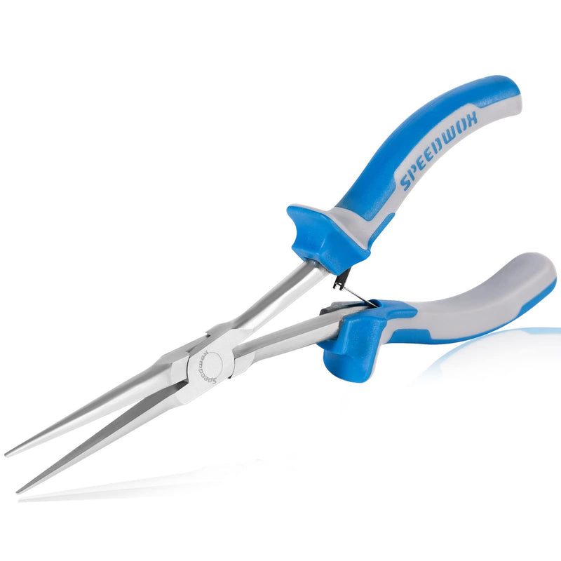 [Australia - AusPower] - SPEEDWOX Long Reach Needle Nose Pliers 7 Inches Slim Extra Long Nose Pliers Mini Precision Wire Looping Fine Pliers for Jewelry Making, Bending Wire and Small Object Gripping, Smooth Jaws 