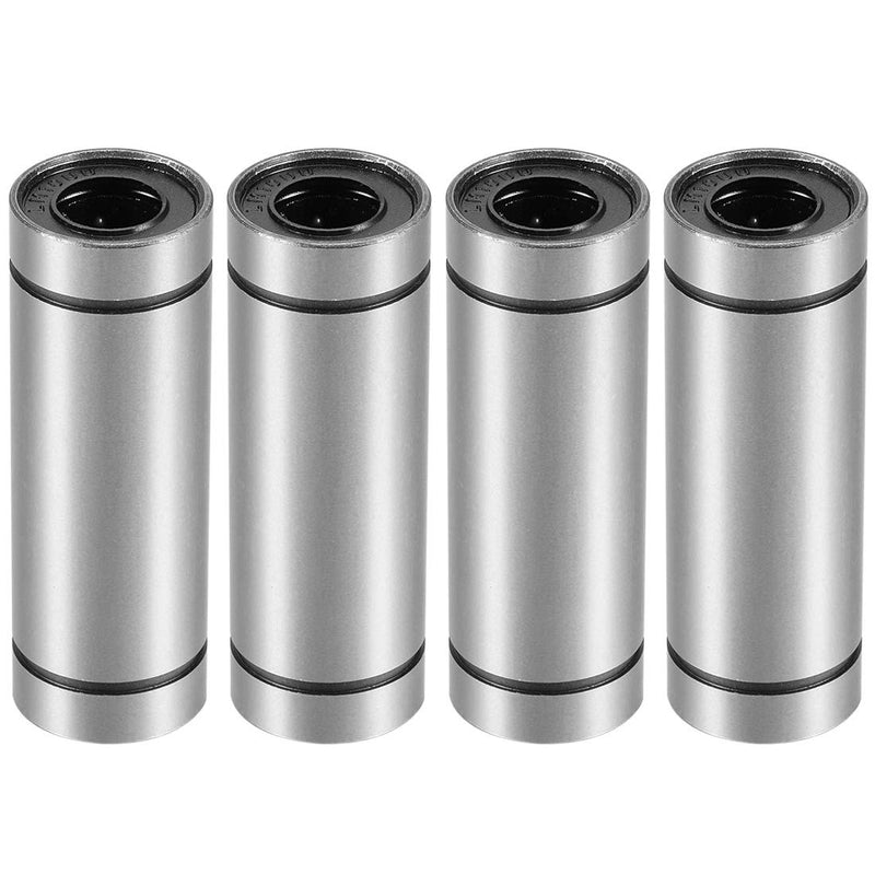 [Australia - AusPower] - uxcell LM10UU Extra Long Linear Ball Bearings, 10mm Bore Dia, 19mm OD, 55mm Length (Pack of 4) 