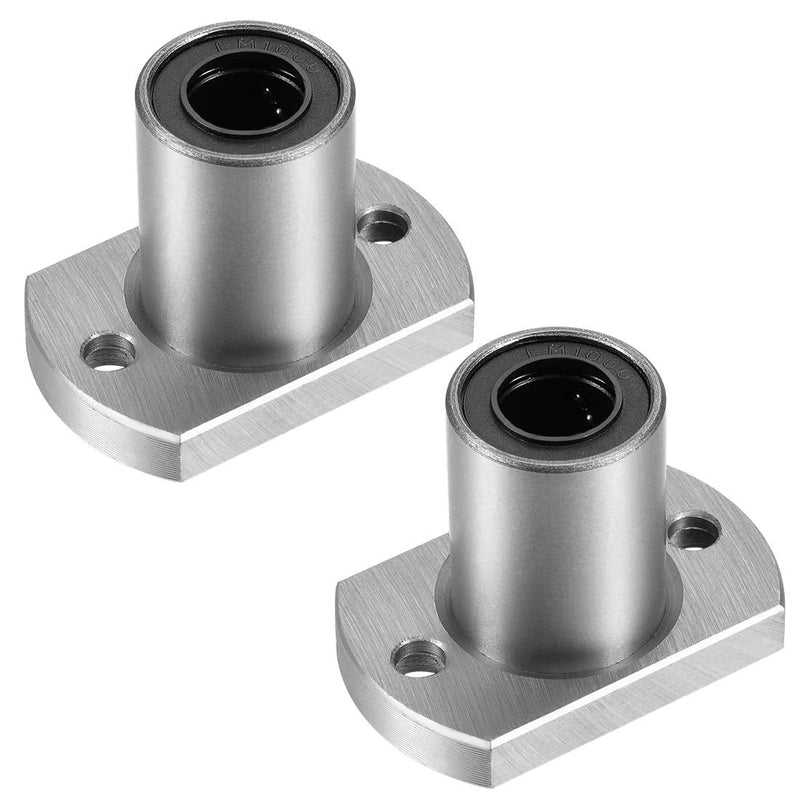 [Australia - AusPower] - uxcell LMH10UU Two Side Cut Flange Linear Ball Bearings, 10mm Bore Dia, 19mm OD, 29mm Length (Pack of 2) 